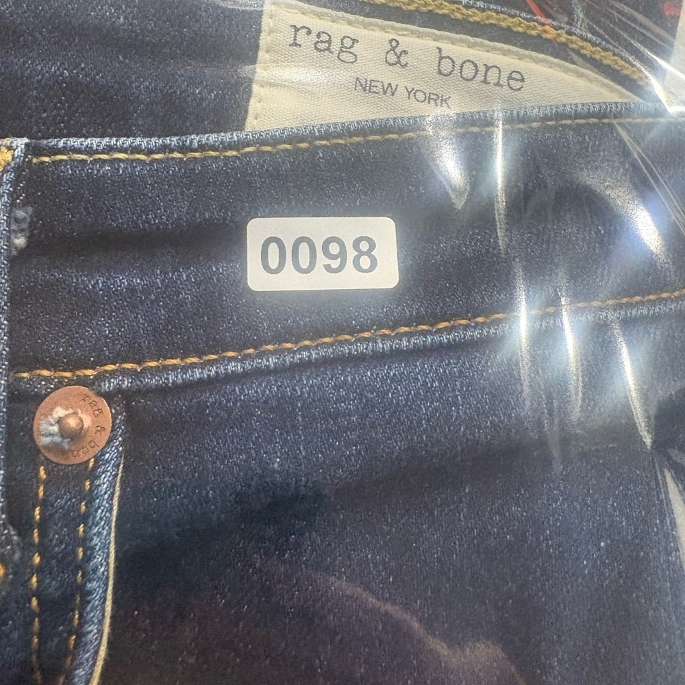 rag & bone Nina High-Rise Skinny Jeans Dark Wash Size 25 - Picture 14 of 14